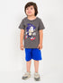 Sonic Themed Cotton Short Set (Grey-Blue)
